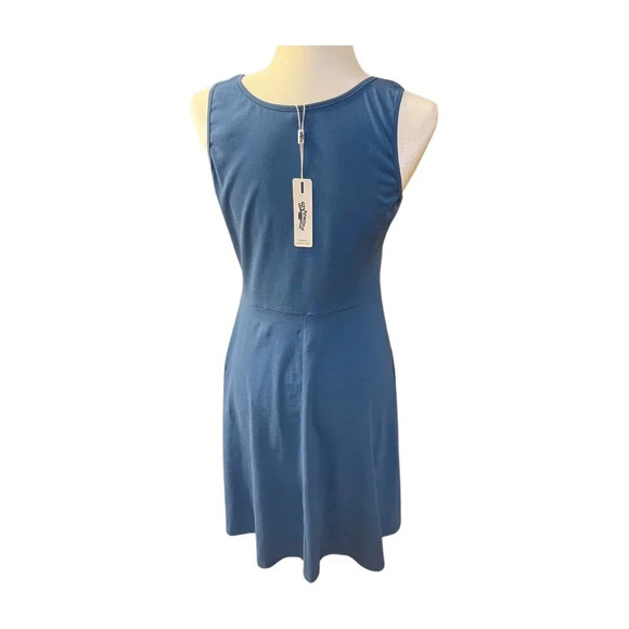 STYLEWORD Swing Tank Midi Dress Blue Medium NWT - Picture 3 of 7
